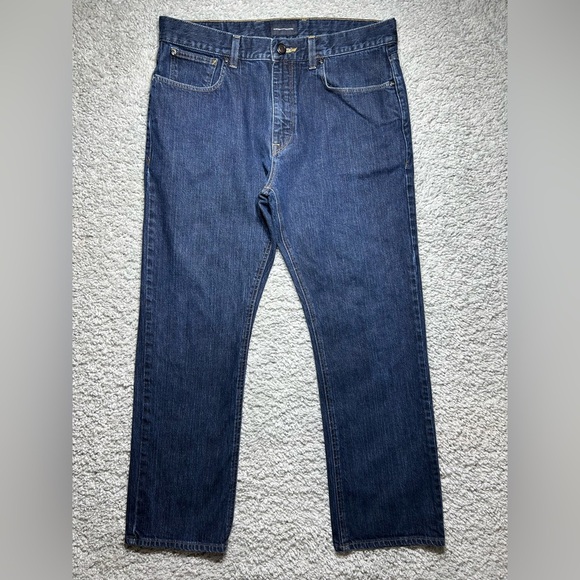 Hart Schaffner Marx Jeans Mens 36 x 30 Relaxed Dark Wash Flex Classic Denim - Picture 1 of 5